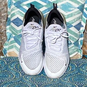 NIKE AIR  MAX 270 White Sneakers Men Size 12